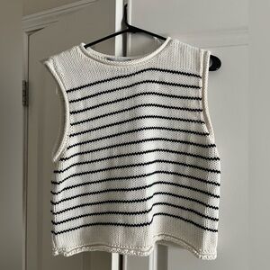 Striped sweater vest